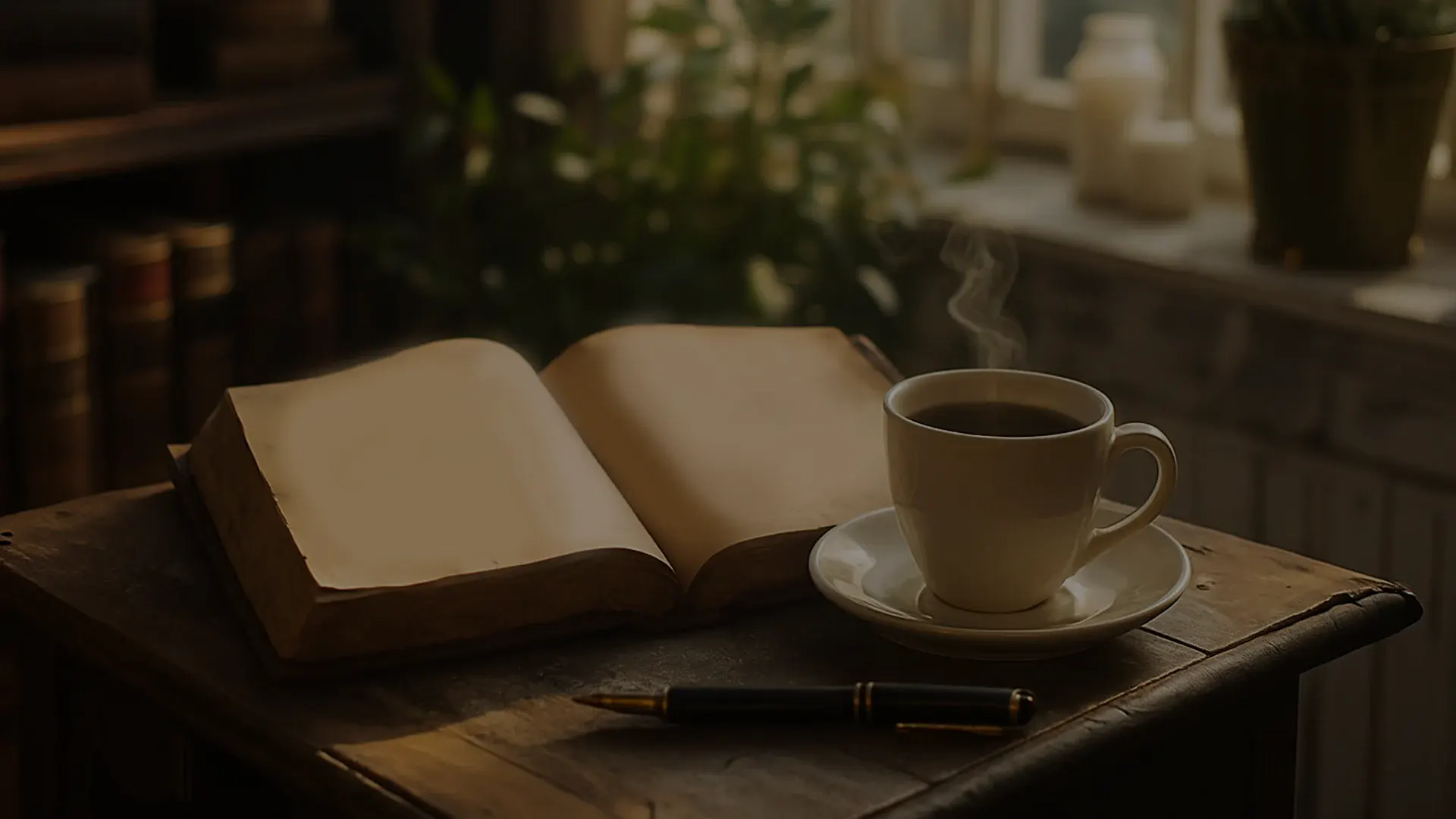 Fondo Libro Hilo Negro